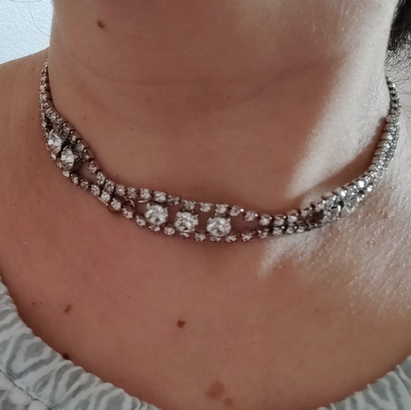 🇨🇦 Vintage 50s Art Deco necklace by Kramer of NY - Picture 7 of 13